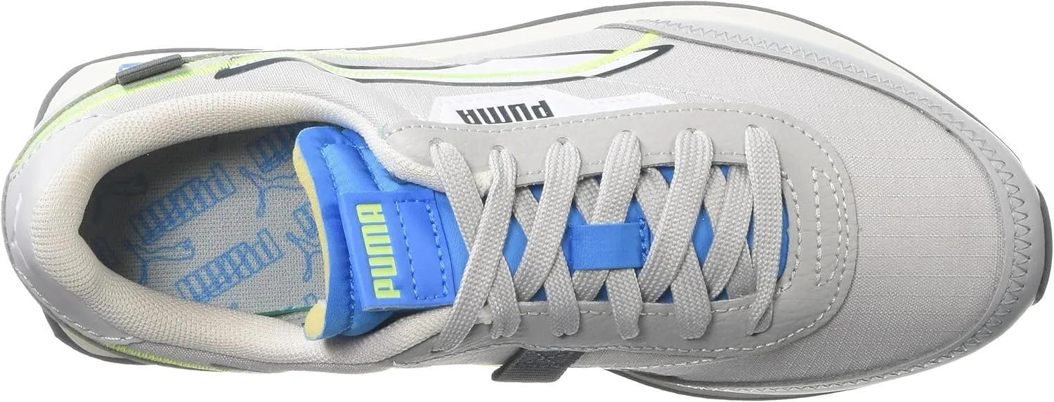 PUMA Unisex-Child Shoes unisexchild Future Rider Sneaker, Whitepuma Silverglowing Pink, 7 Big Kid US