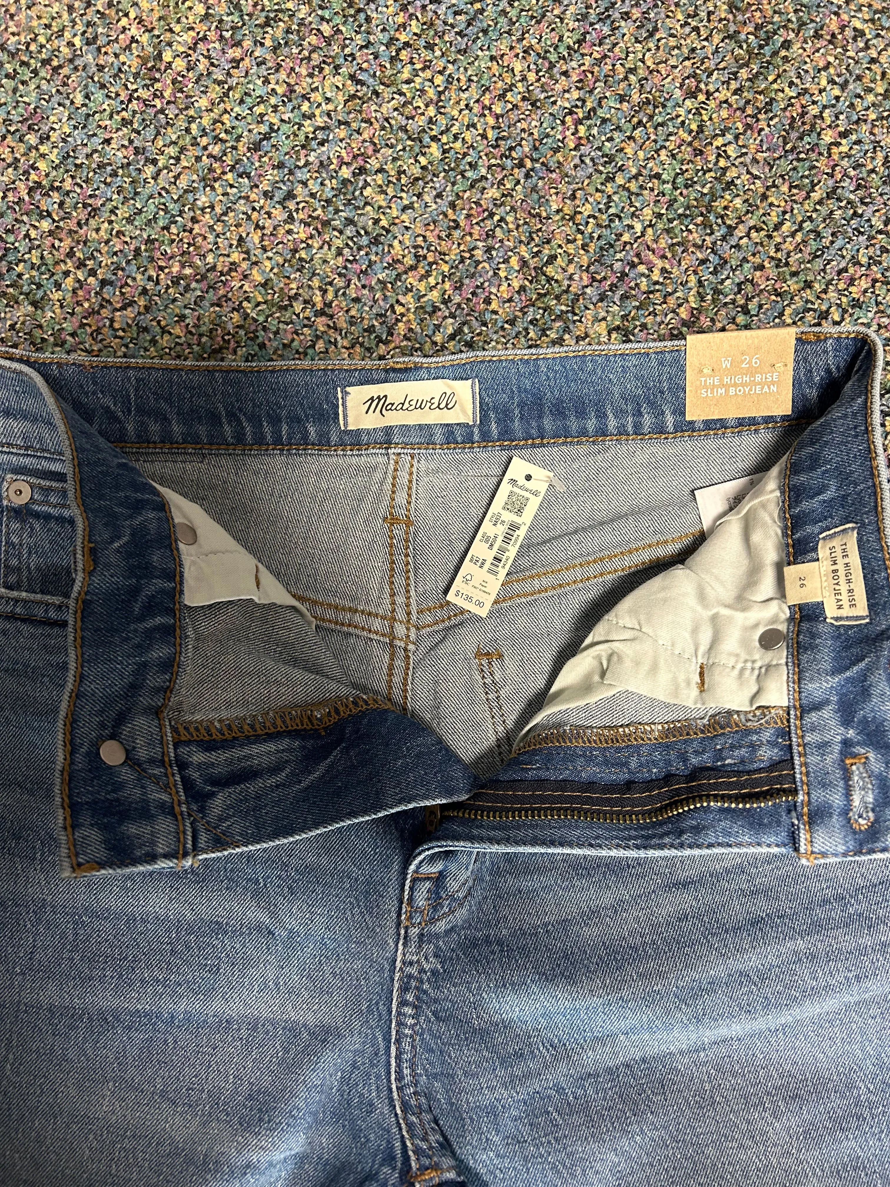 "The High-Rise Slim Boyjean" by Madwell