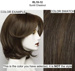 Raquel Welch & Maxwigs Simmer Elite Wig Color RL10/12 SUNLIT CHESTNUT - Wigs 11.5 inch Sheer Indulgence Light Long Heat Synthetic Lace Front Monofilament Top Hand-Tied base Bundle Hairloss Booklet