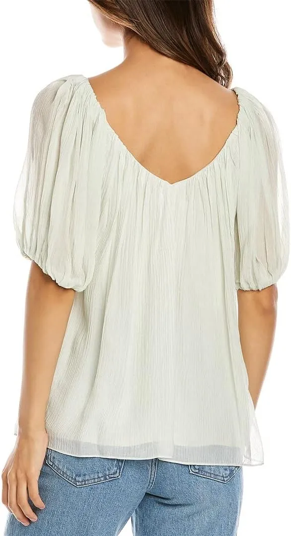 Rebecca Taylor Women's Puff Sleeve Top