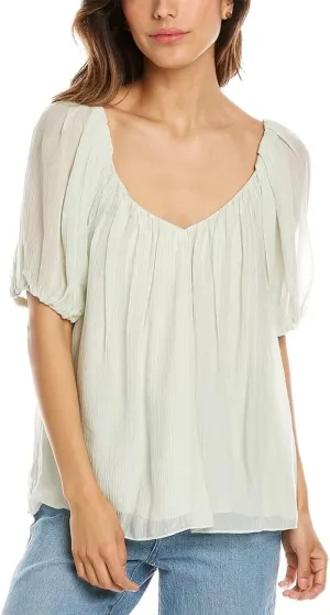 Rebecca Taylor Women's Puff Sleeve Top