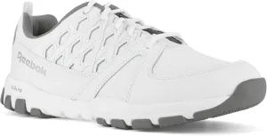 Reebok Work Men's RB4015 Sublite Athletic Soft Toe Work Shoe Black with Grey Trim Safety