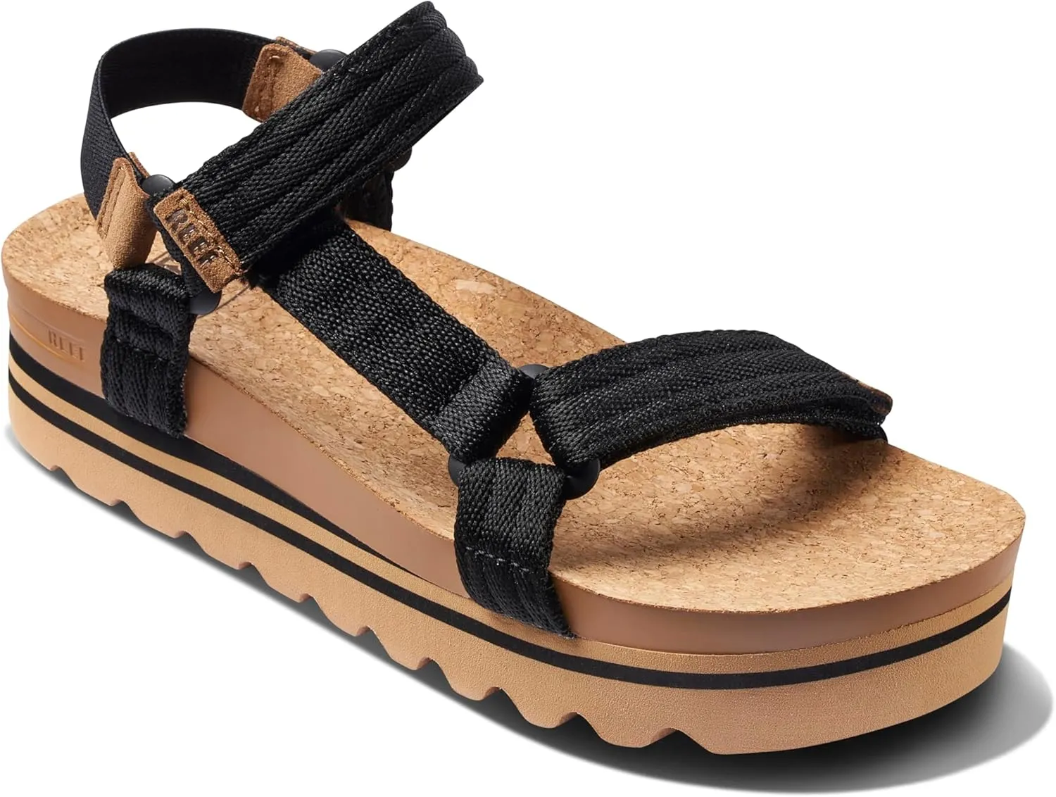 REEF Cushion Rem Hi Women's Platform Sandal, Adjustable Strap, Arch Support and Heel Cupping