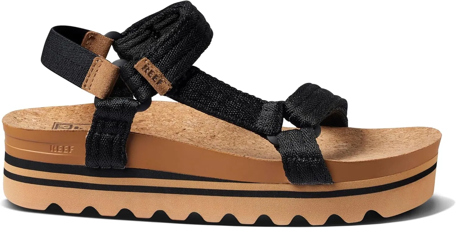 REEF Cushion Rem Hi Women's Platform Sandal, Adjustable Strap, Arch Support and Heel Cupping
