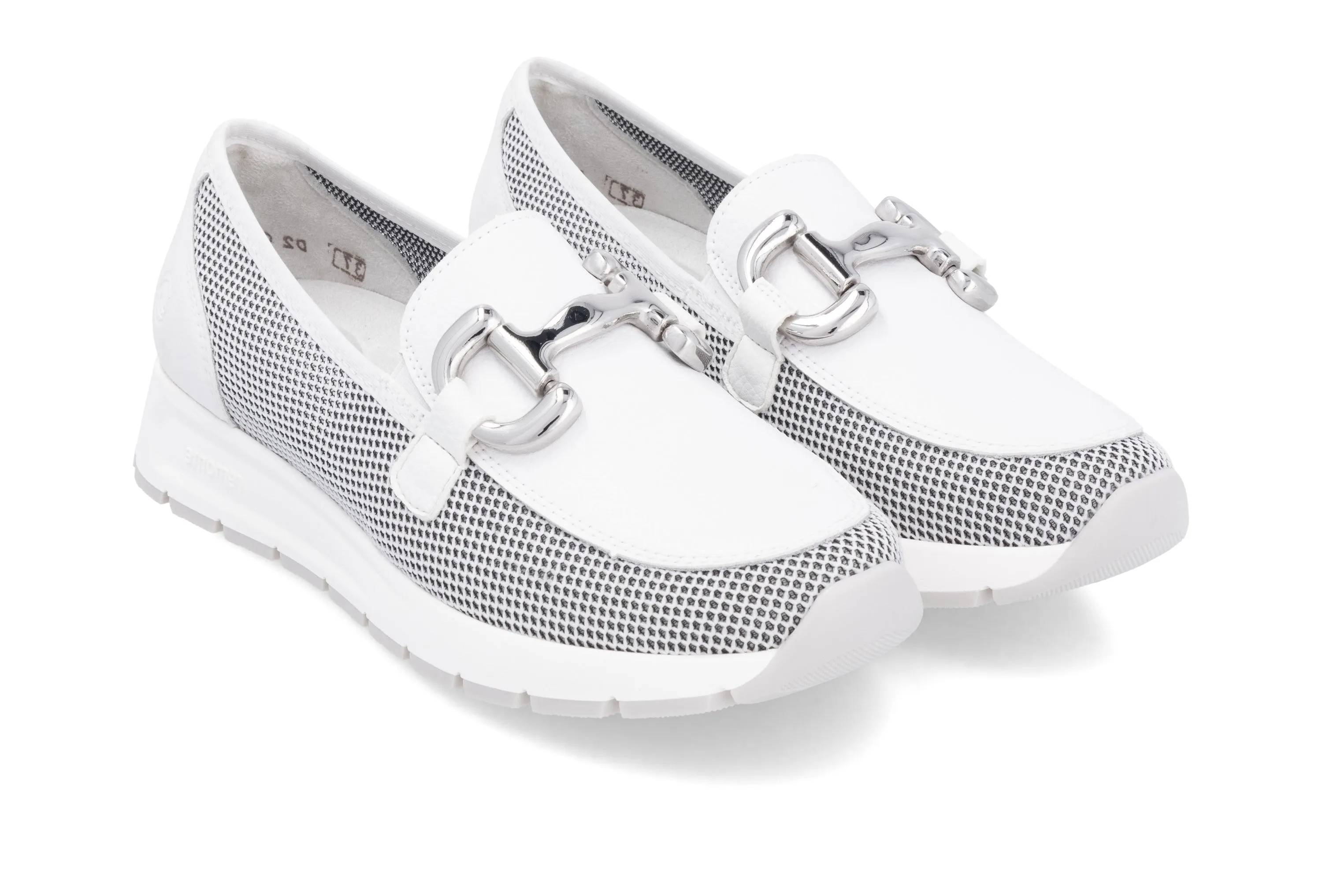 Remonte Ladies Slip On Wedge Loafer Shoe D2G02-80