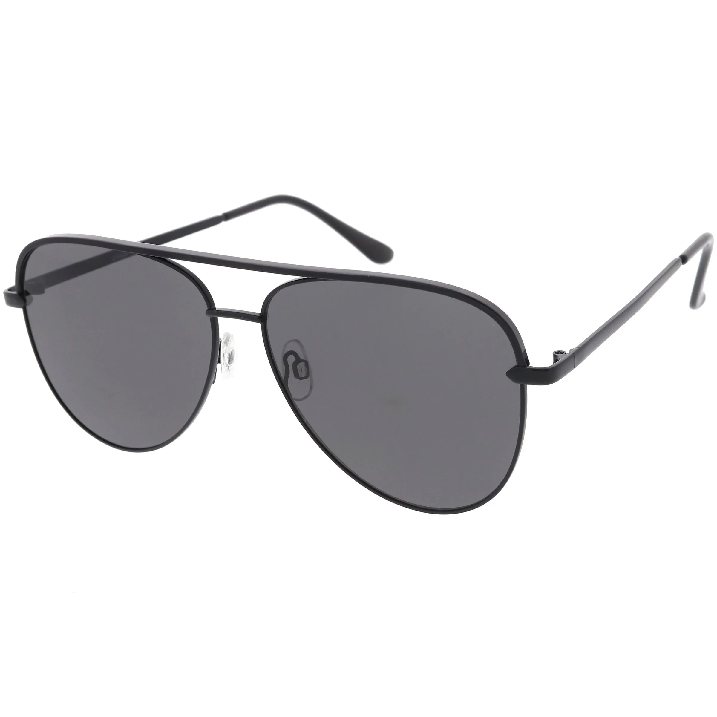 Retro Modern Oversize Flat Lens Aviator Sunglasses C791 54mm