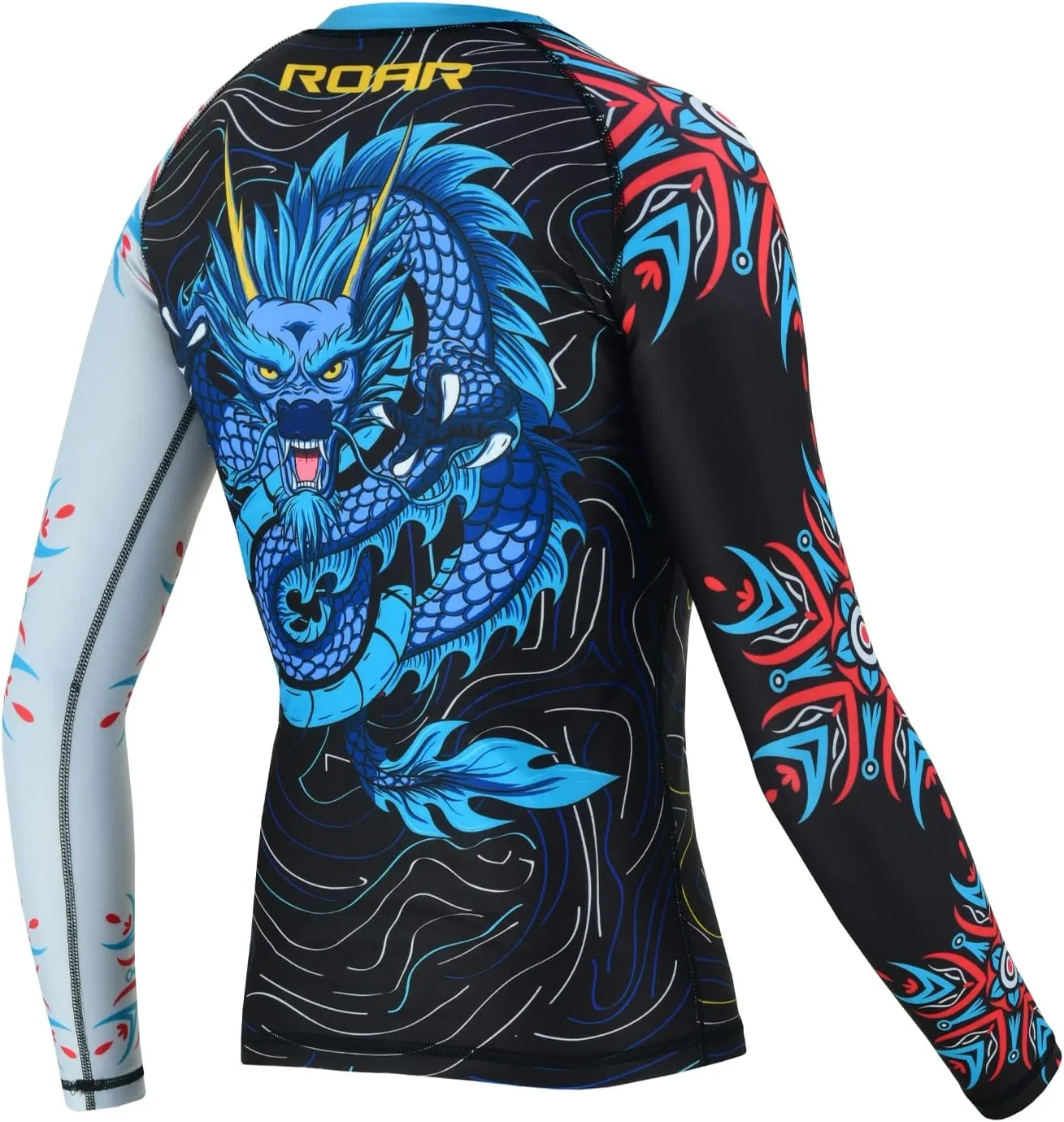 Roar BJJ Kid's MMA Rash Guard Training No-Gi and Gi Jiu Jitsu Rashguard MMA Grappling Compression Shirts Wrestling