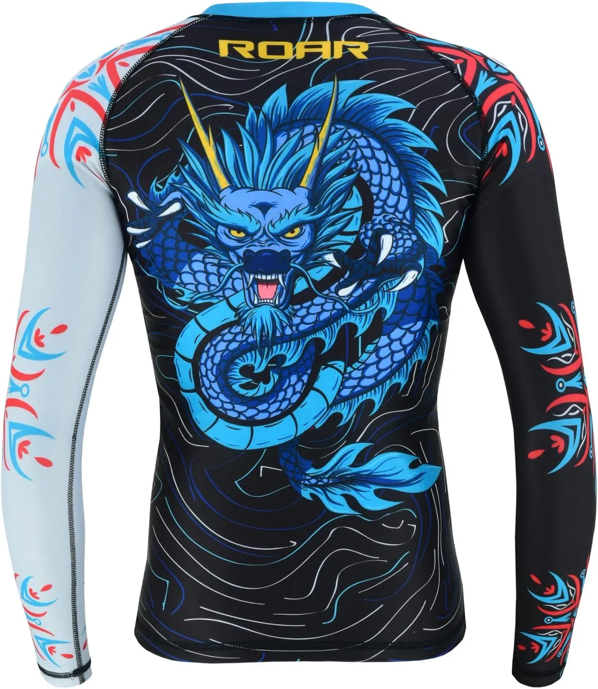 Roar BJJ Kid's MMA Rash Guard Training No-Gi and Gi Jiu Jitsu Rashguard MMA Grappling Compression Shirts Wrestling