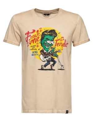 Roll-Up T-Shirt Oil Wash «Freak Me Tender»