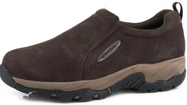 ROPER Mens Brown Leather Air Light Slip-On Shoes 11