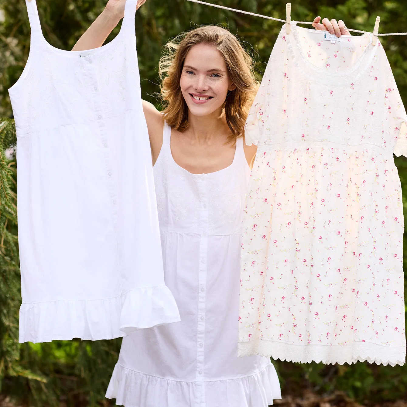 Ruby - Women's Sleeveless Cotton Nightie