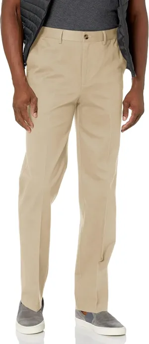 Savane Men's Ultimate Performance Stretch Chino Pants with Expandable Waist, Wrinkle Resistant (Available in Big & Tall)