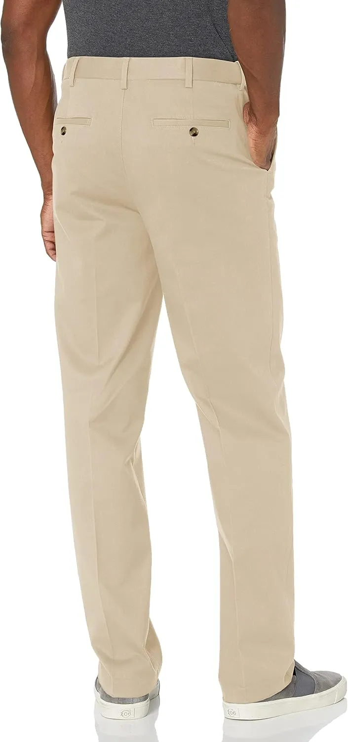 Savane Men's Ultimate Performance Stretch Chino Pants with Expandable Waist, Wrinkle Resistant (Available in Big & Tall)