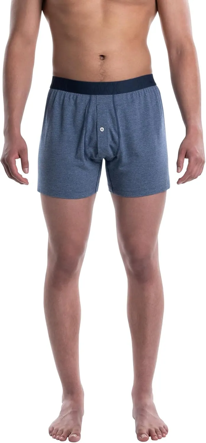 SAXX Underwear Co. Men's Underwear with Pouch Droptemp Cooling Sleep Boxer Fly