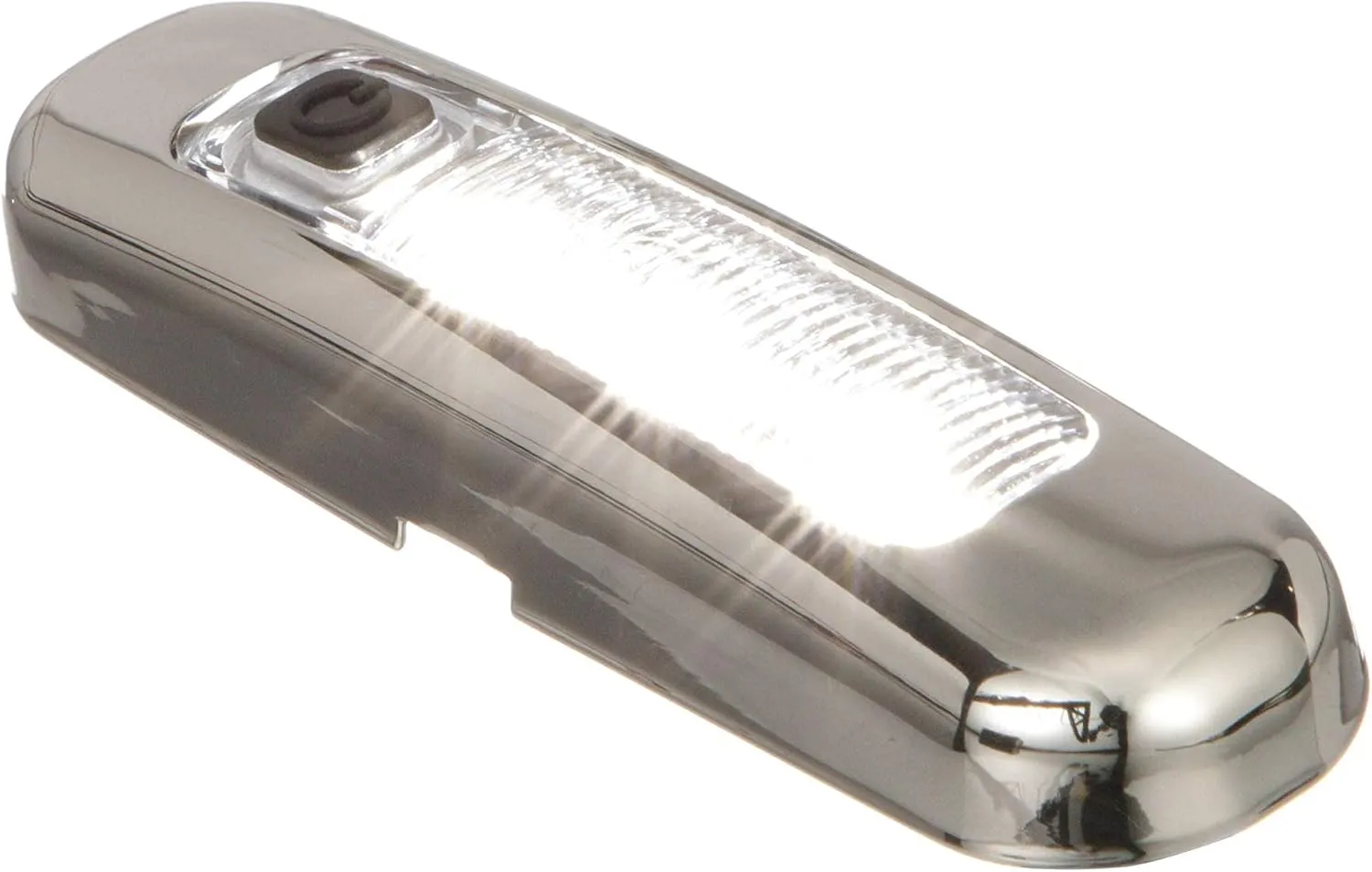 SEACHOICE LED Surface Mount Area Light with On/Off Switch, 316 Stainless Steel, White Light, 220 Lumens