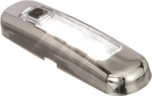 SEACHOICE LED Surface Mount Area Light with On/Off Switch, 316 Stainless Steel, White Light, 220 Lumens