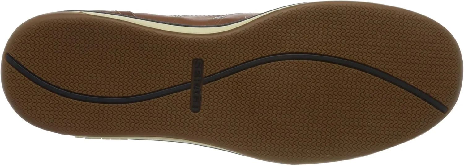 Sebago Triton Three Eyelets FGL Boat Shoes - Waxed Leather Moccasins with Breathable Mesh Lining, Comfy EVA Insole, and Strobel-Attached Rubber Outsole