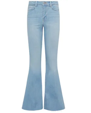 Sera High Rise Sneaker Flare in Blue Cloud