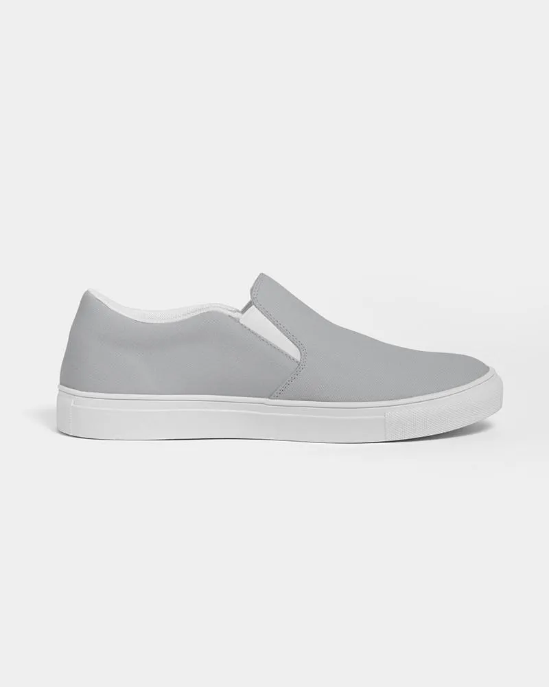 Shaded Pale Gray Slip-On Canvas Sneakers | Women's | C0M0Y0K30