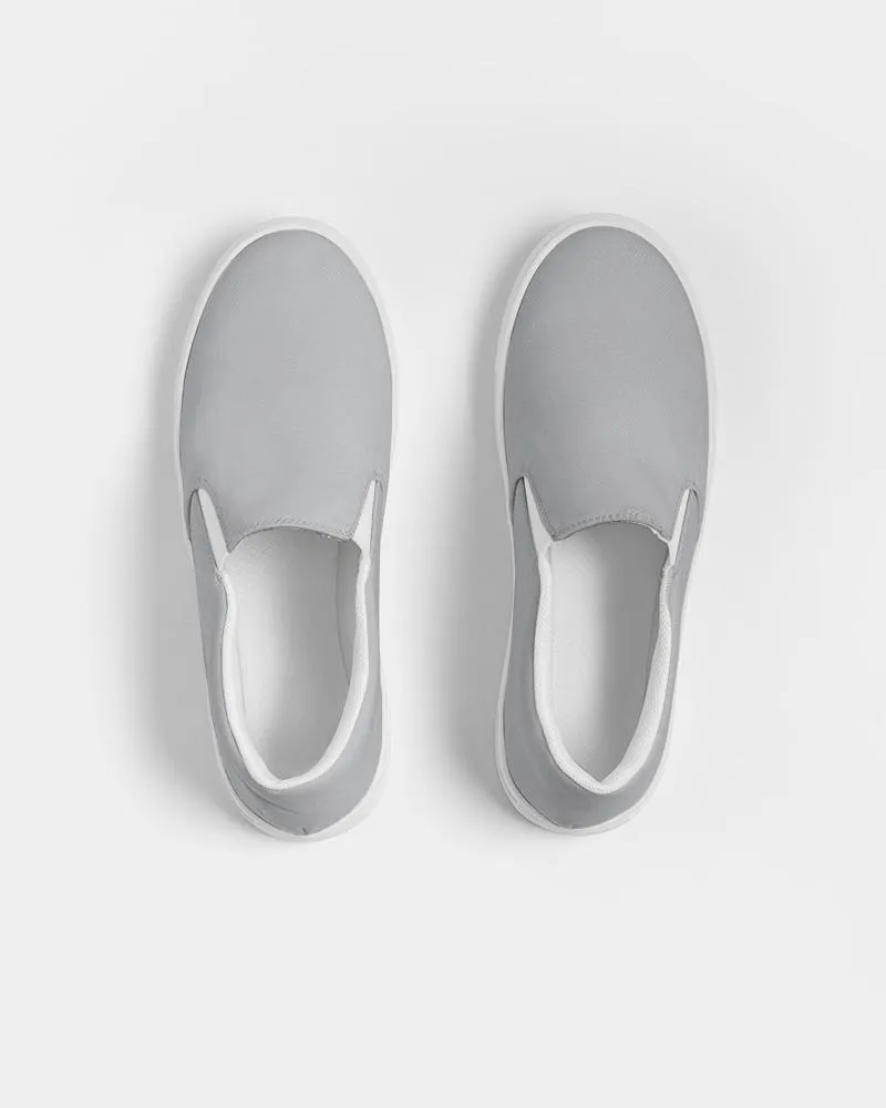 Shaded Pale Gray Slip-On Canvas Sneakers | Women's | C0M0Y0K30