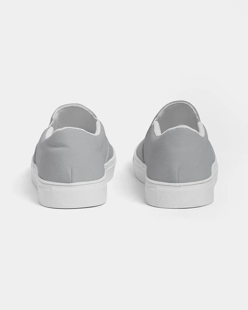 Shaded Pale Gray Slip-On Canvas Sneakers | Women's | C0M0Y0K30