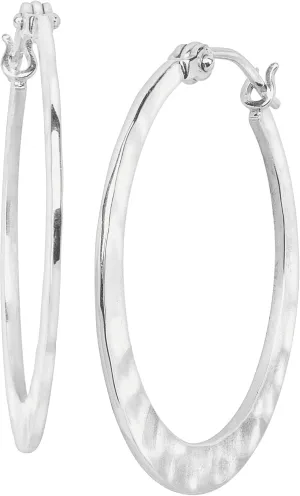 Silpada 'Full Circle' Sterling Silver Hoop Earrings