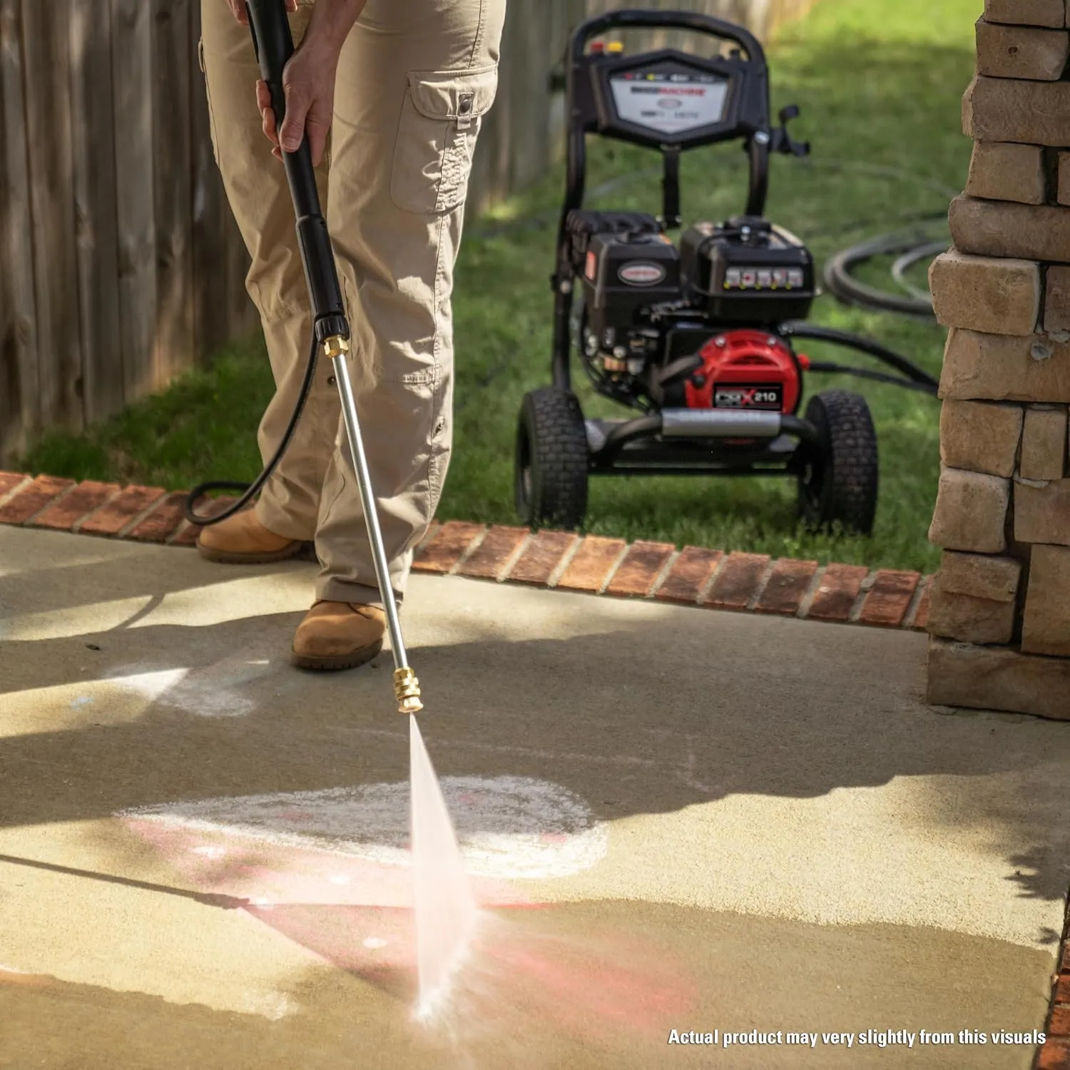 Simpson Cleaning 3400 PSI Gas Pressure Washer, 2.5 GPM Power Washer for Residential Use, CRX Engine, 25-Foot MorFlex Hose, Clean Machine, 49-State (CM61083)