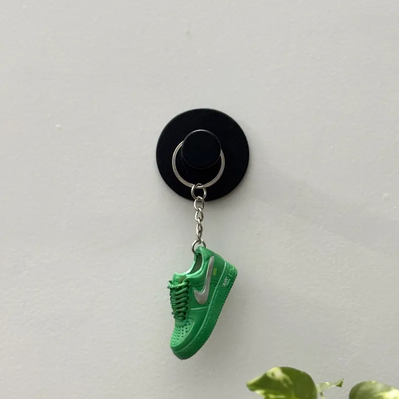 Single Sneaker Keychain - AF1 Green Off-White Low With Box