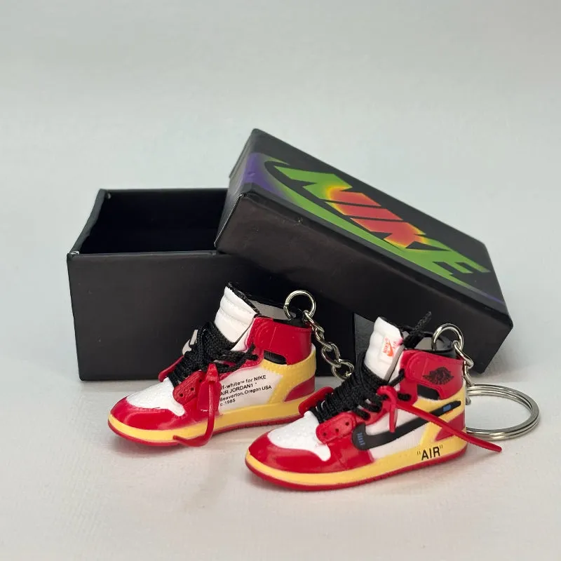 Single Sneaker Keychain - AJ1 Chicago Off-White High (No Box)