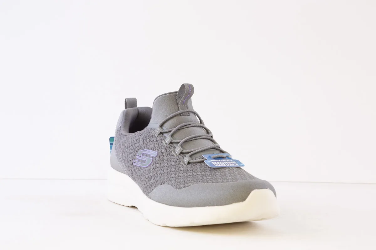 SKECHERS - 149657 DYNAMIGHT 2.0 REAL SMOOTH BUNGEE SLIP-ON TRAINER - GREY