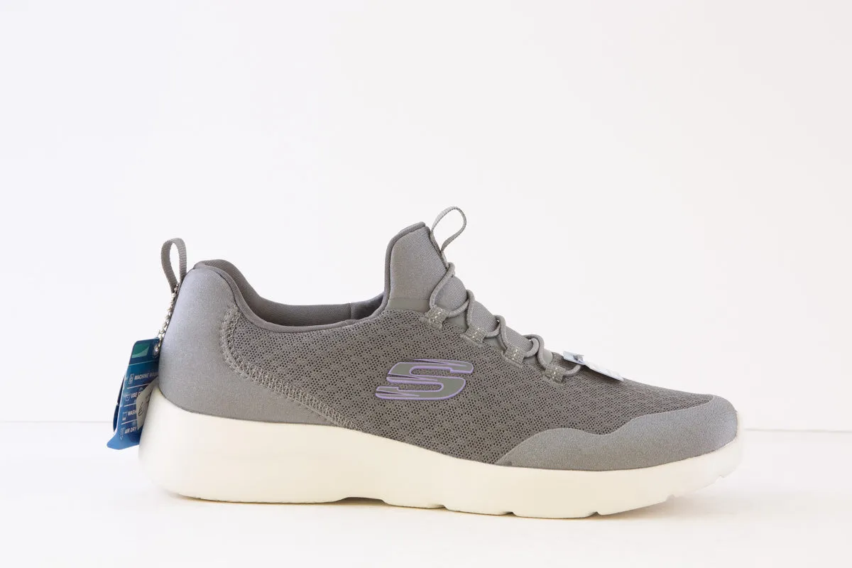 SKECHERS - 149657 DYNAMIGHT 2.0 REAL SMOOTH BUNGEE SLIP-ON TRAINER - GREY