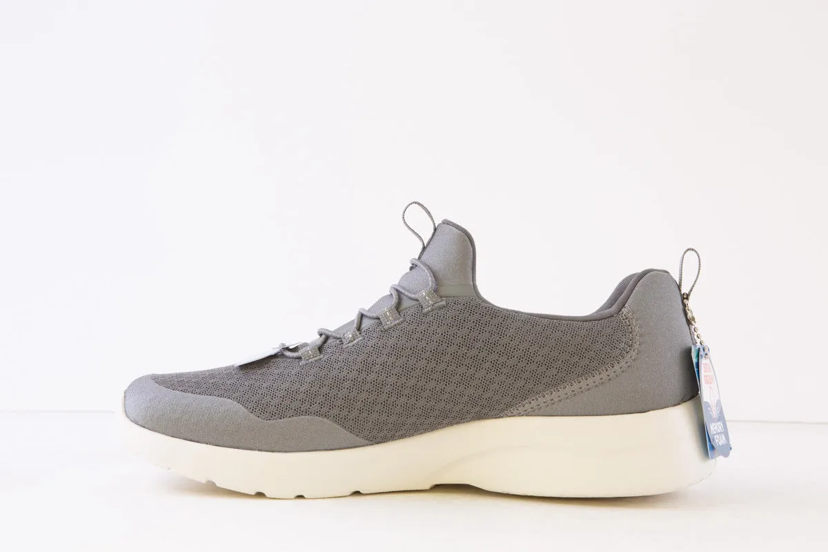 SKECHERS - 149657 DYNAMIGHT 2.0 REAL SMOOTH BUNGEE SLIP-ON TRAINER - GREY