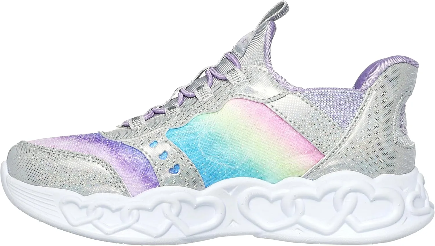 Skechers Girls' Infinite Heart Lights eternal Shimmer