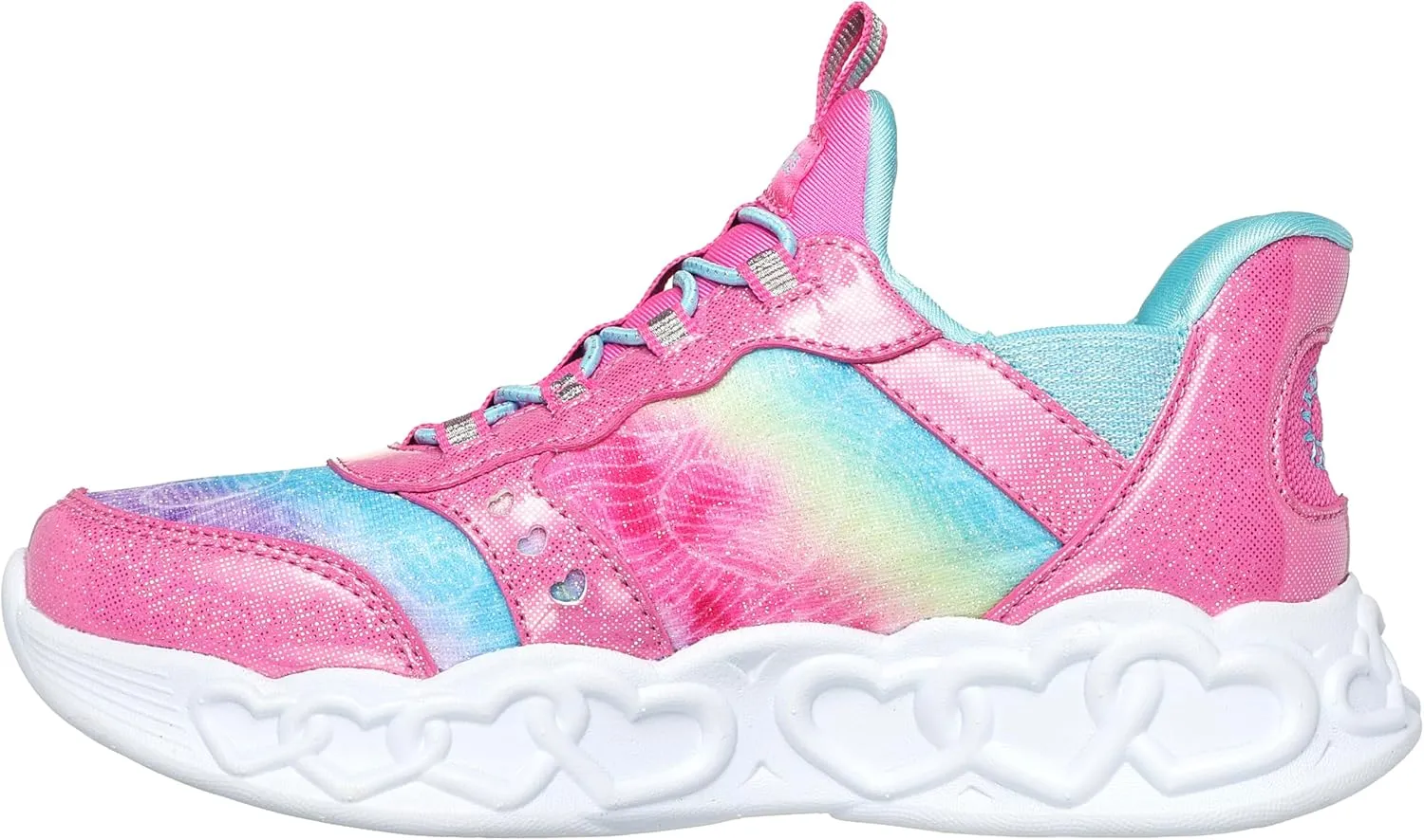 Skechers Girls' Infinite Heart Lights eternal Shimmer