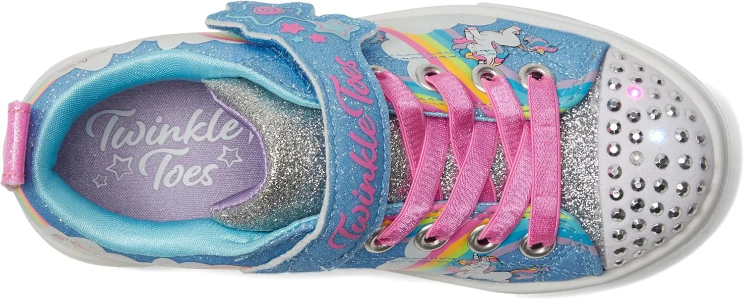 Skechers Unisex-Child Toes Twinkle Sparks-Stormy Bright Sneaker