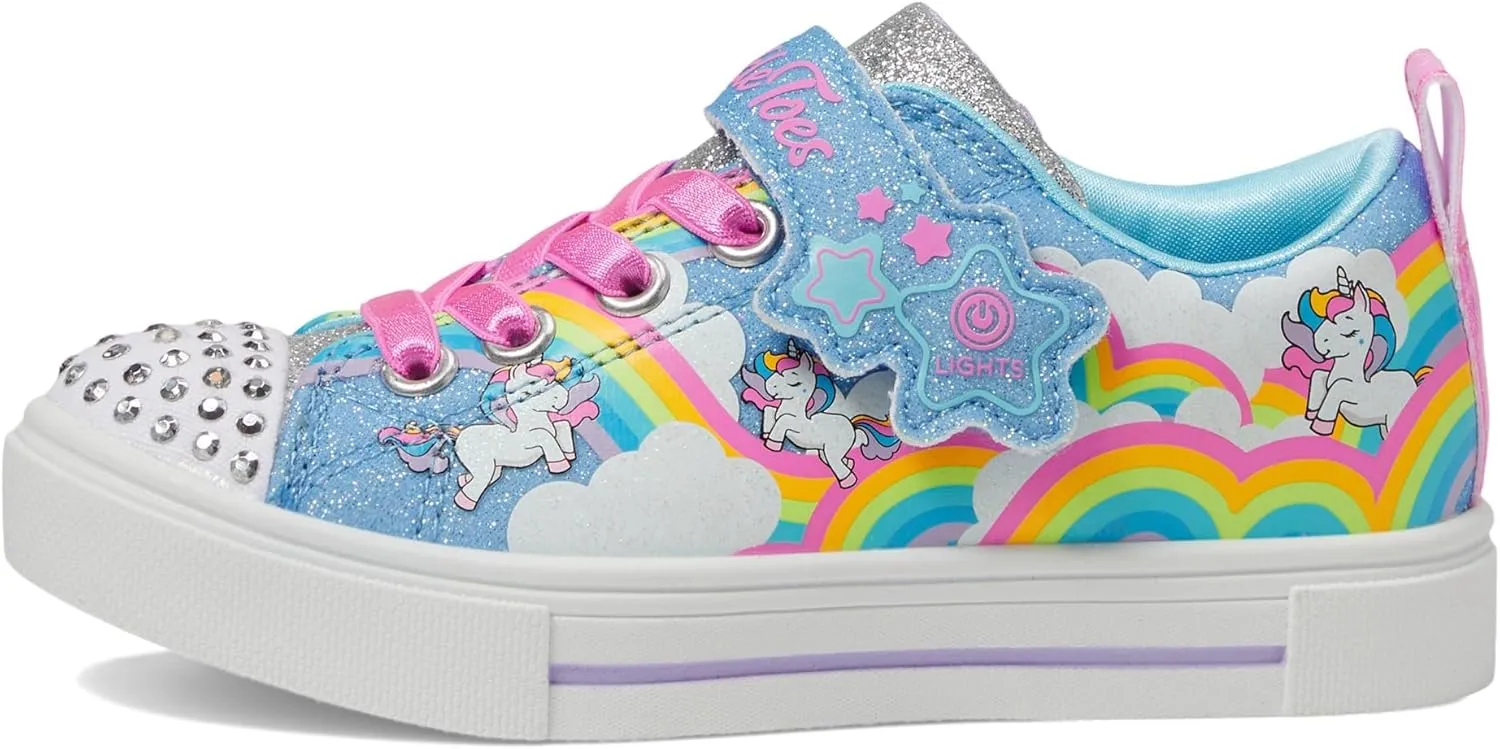 Skechers Unisex-Child Toes Twinkle Sparks-Stormy Bright Sneaker