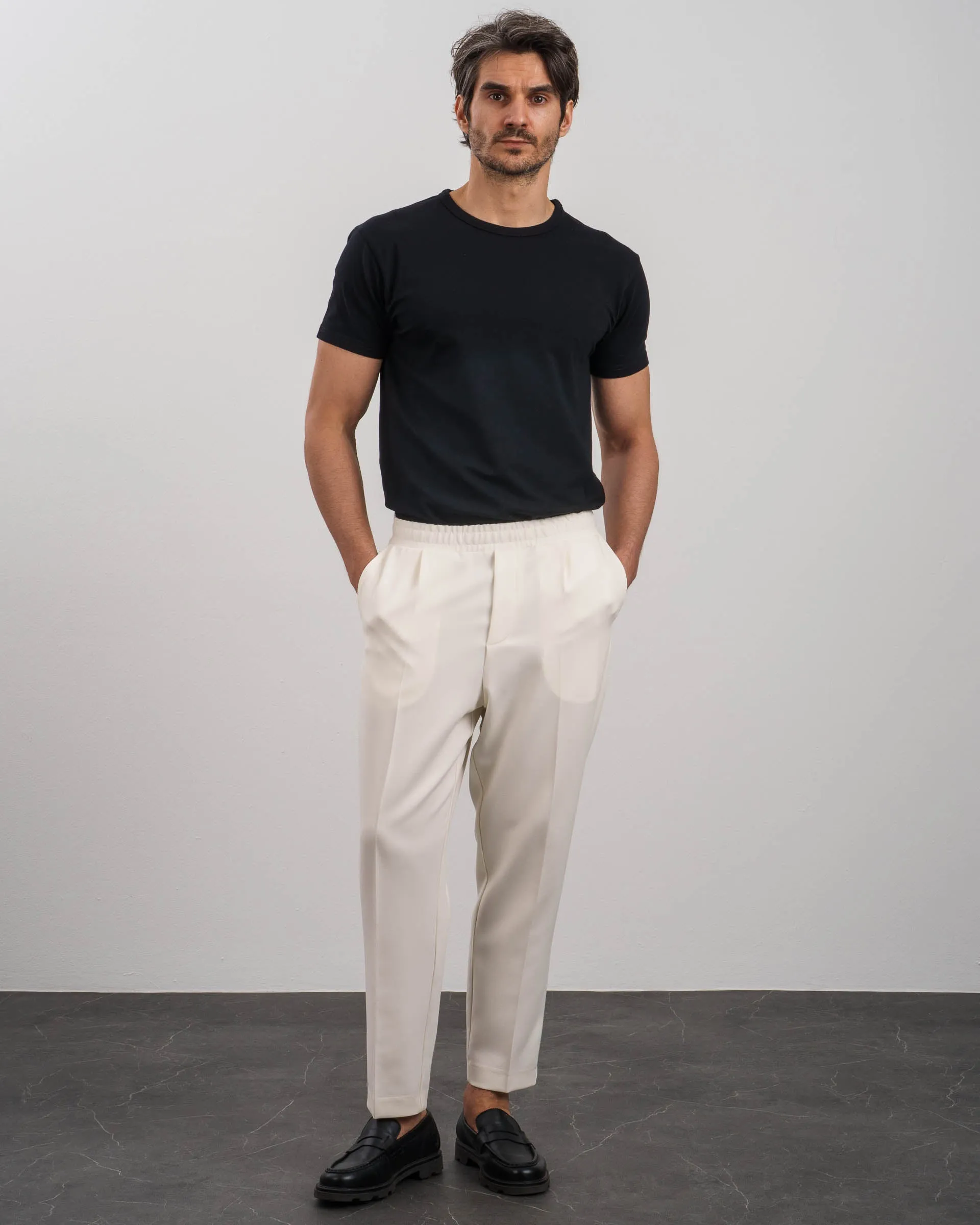 Slim Fit Pants (Off-White)
