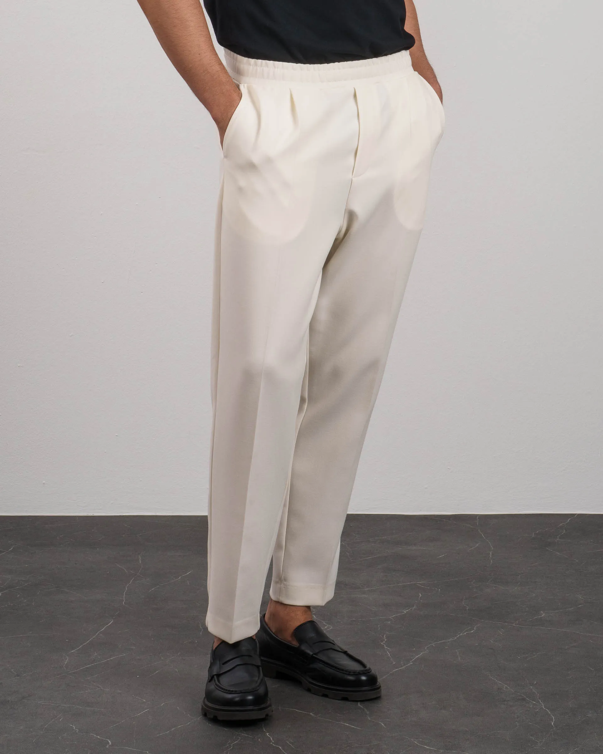 Slim Fit Pants (Off-White)