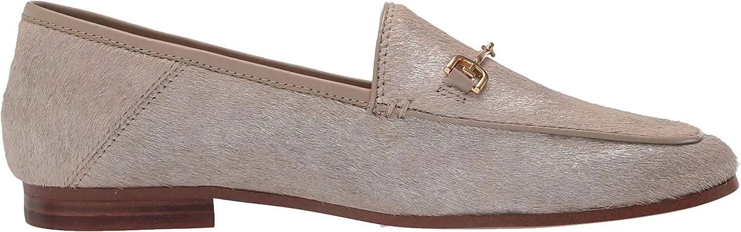 Slip Markdown Edelman Comprehensive range Loafers Mink Heel Loraine On Stacked Sam Fashion Toe Almond