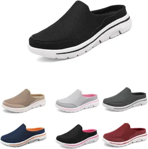 Slip On & Clogs for Womens Mens Light Open Back Shoes Comfort Walking Shoes Breathable Slippers Closed Toe Slides Walking Mules with Indoor Outdoor Anti-Skid Sole for Men and Women