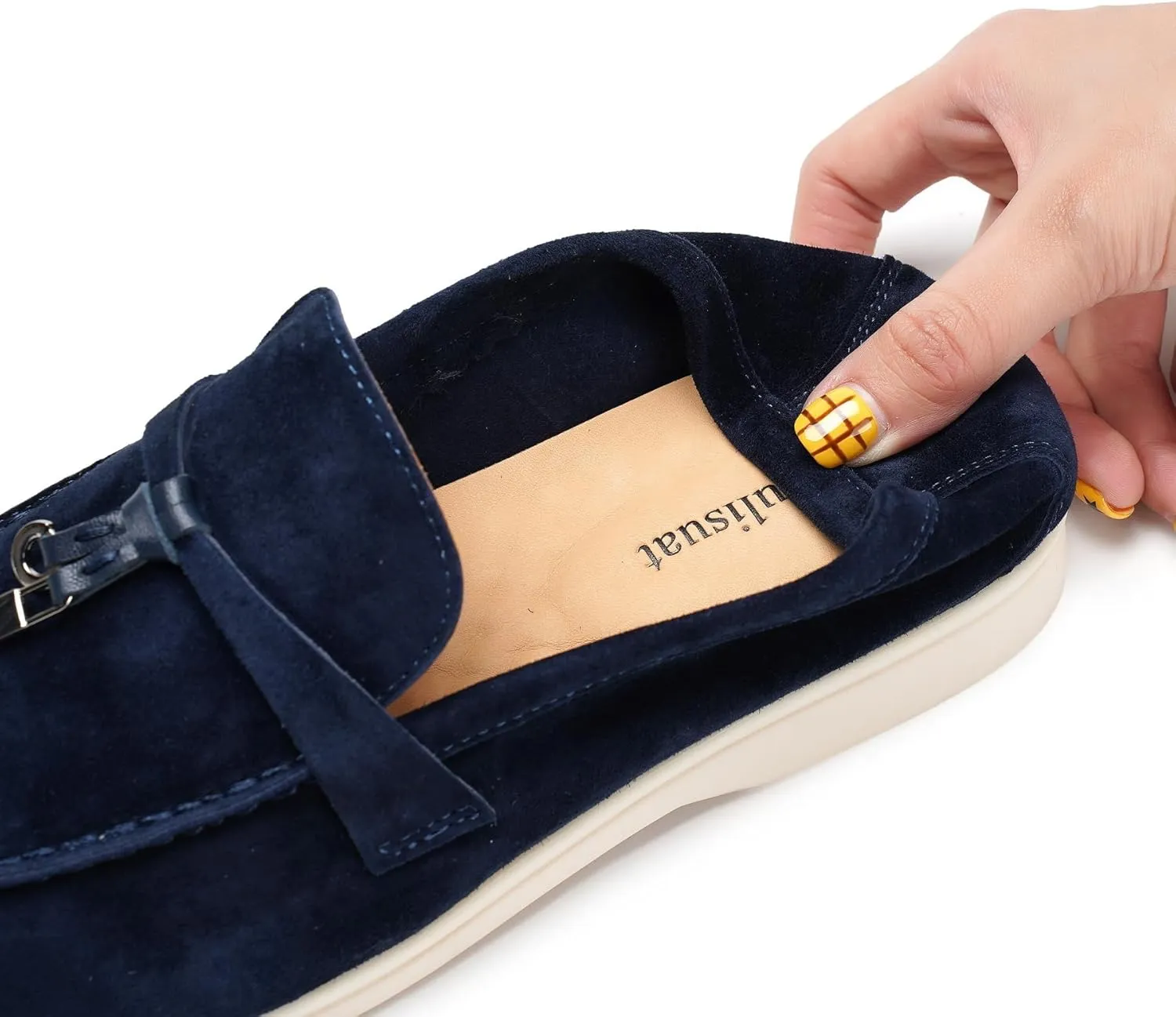 Slip-On Penny Loafers for Women, Suede Upper with Genuine Leather Lining Comfort Casual Dressy Walking Shoes