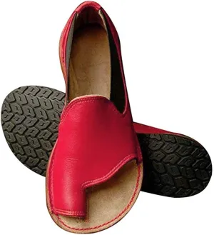 Slippers for Women Open Toe Gibobby Plus Size Holiday Flat Ankle Beach Shoes Fish Mouth Roman Loafers Sandals