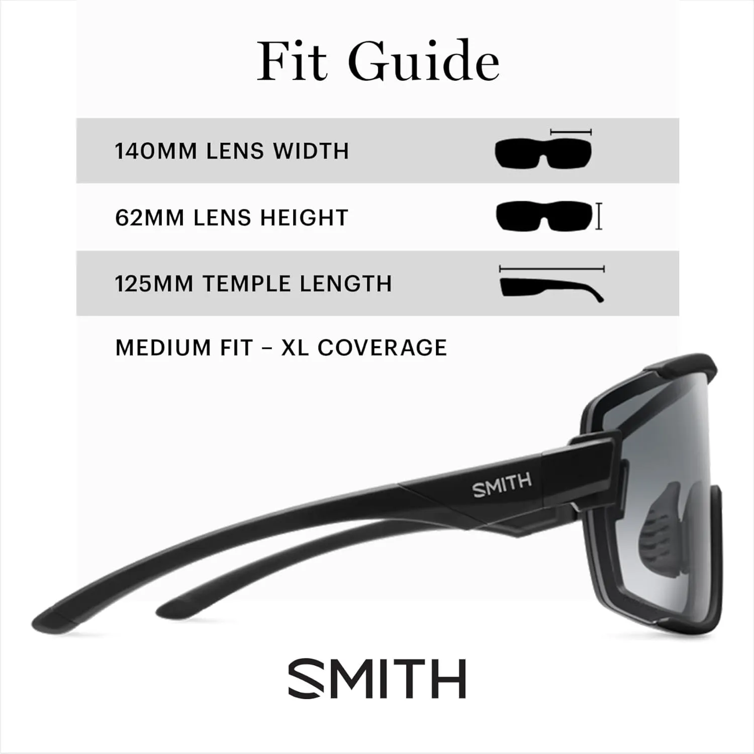 SMITH Wildcat Sunglasses with ChromaPop Shield Lens – Performance Sports Sunglasses for Biking & More – For Men & Women