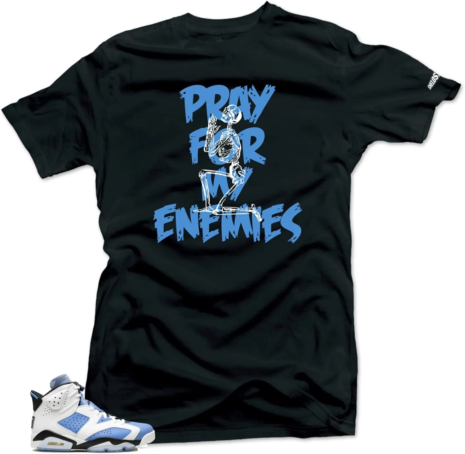 SNELOS Shirt to Match Jordan 6 UNC University Match Sneaker tee