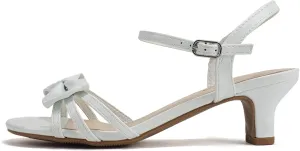 Soda Girly-2 Children's Girl's Open Toe Slingback Block High Heel Sandals