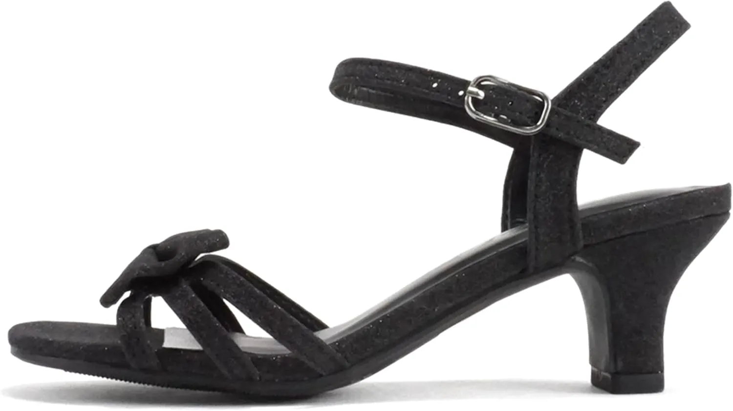 Soda Girly-2 Children's Girl's Open Toe Slingback Block High Heel Sandals