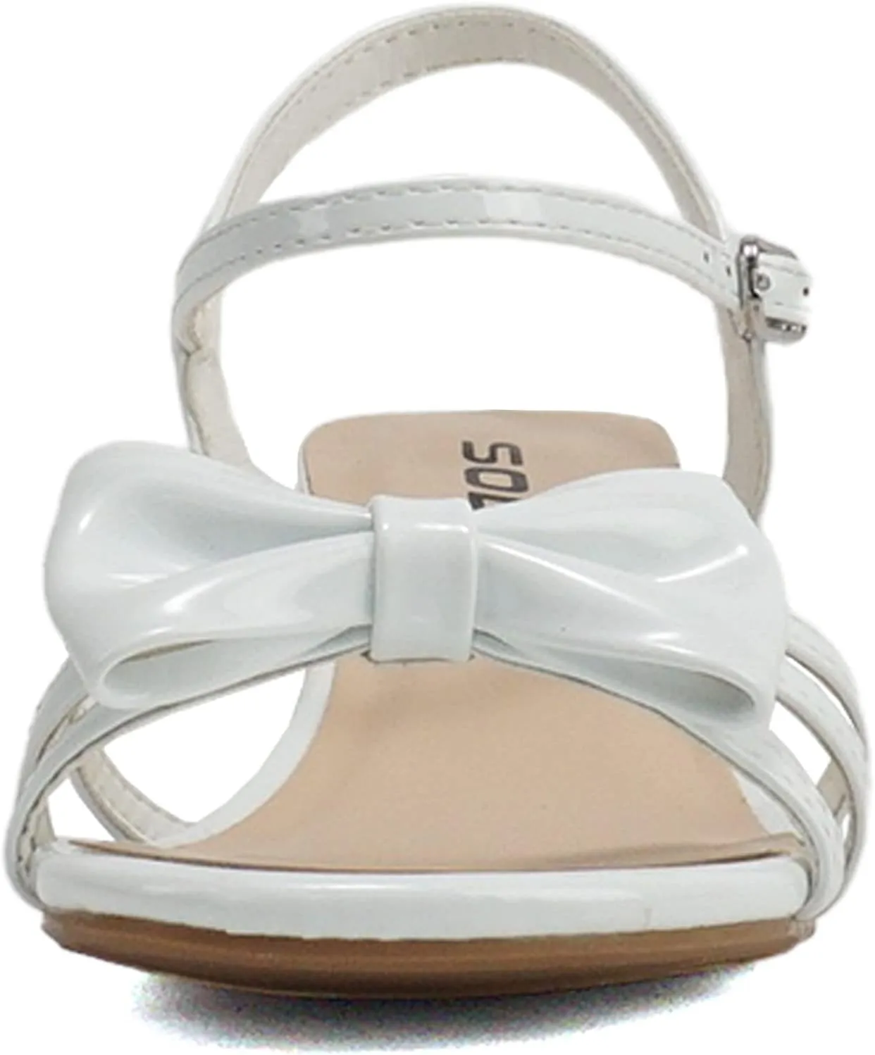 Soda Girly-2 Children's Girl's Open Toe Slingback Block High Heel Sandals