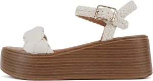 Soda “Invoke” ~ Women Open Round Toe Single Band Flatform Platform Sandal with Braided Straps