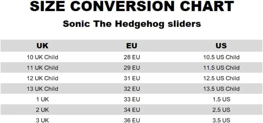 Sonic The Hedgehog Kids Blue Sliders | Casual Footwear Featuring Sonic & Shadow | Character Faces Cartoon Slip-On Shoes