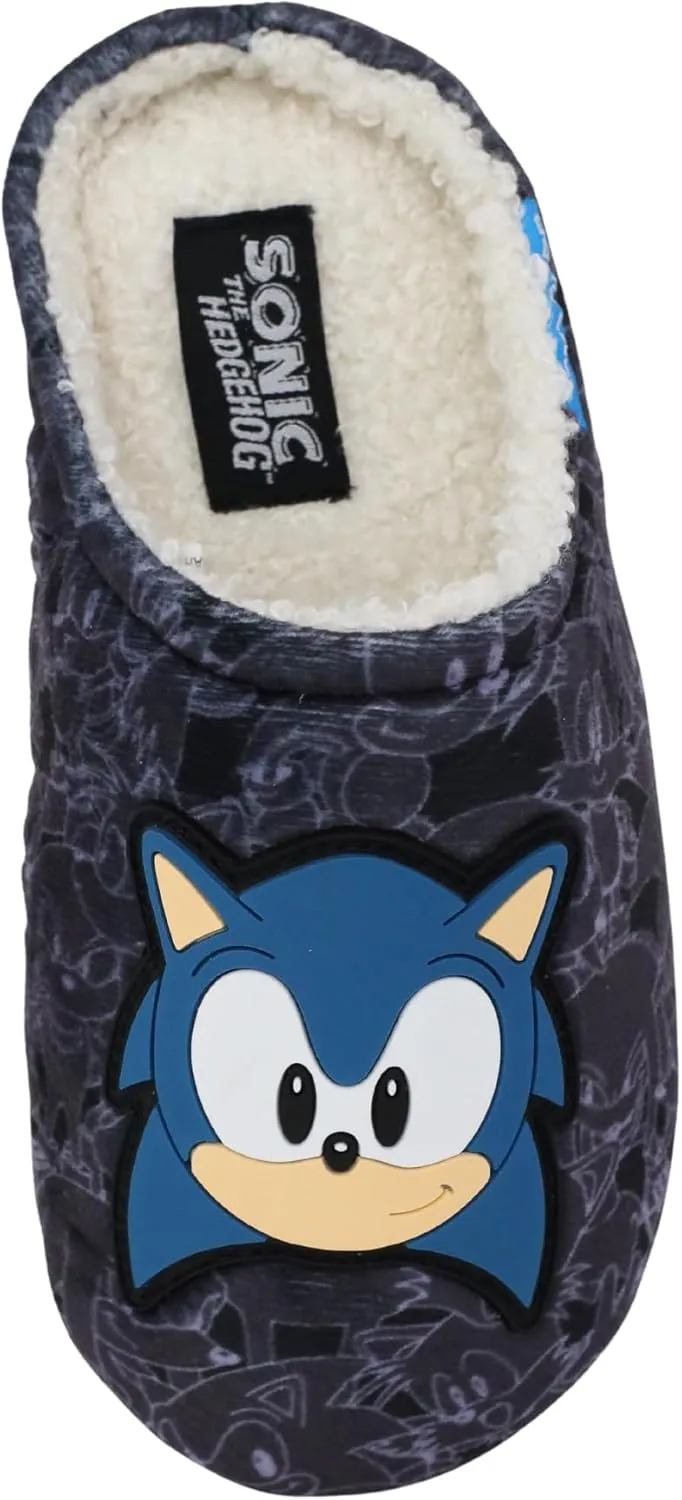 Sonic The Hedgehog Kids Indoor/Outdoor Slippers Sizes 9-3
